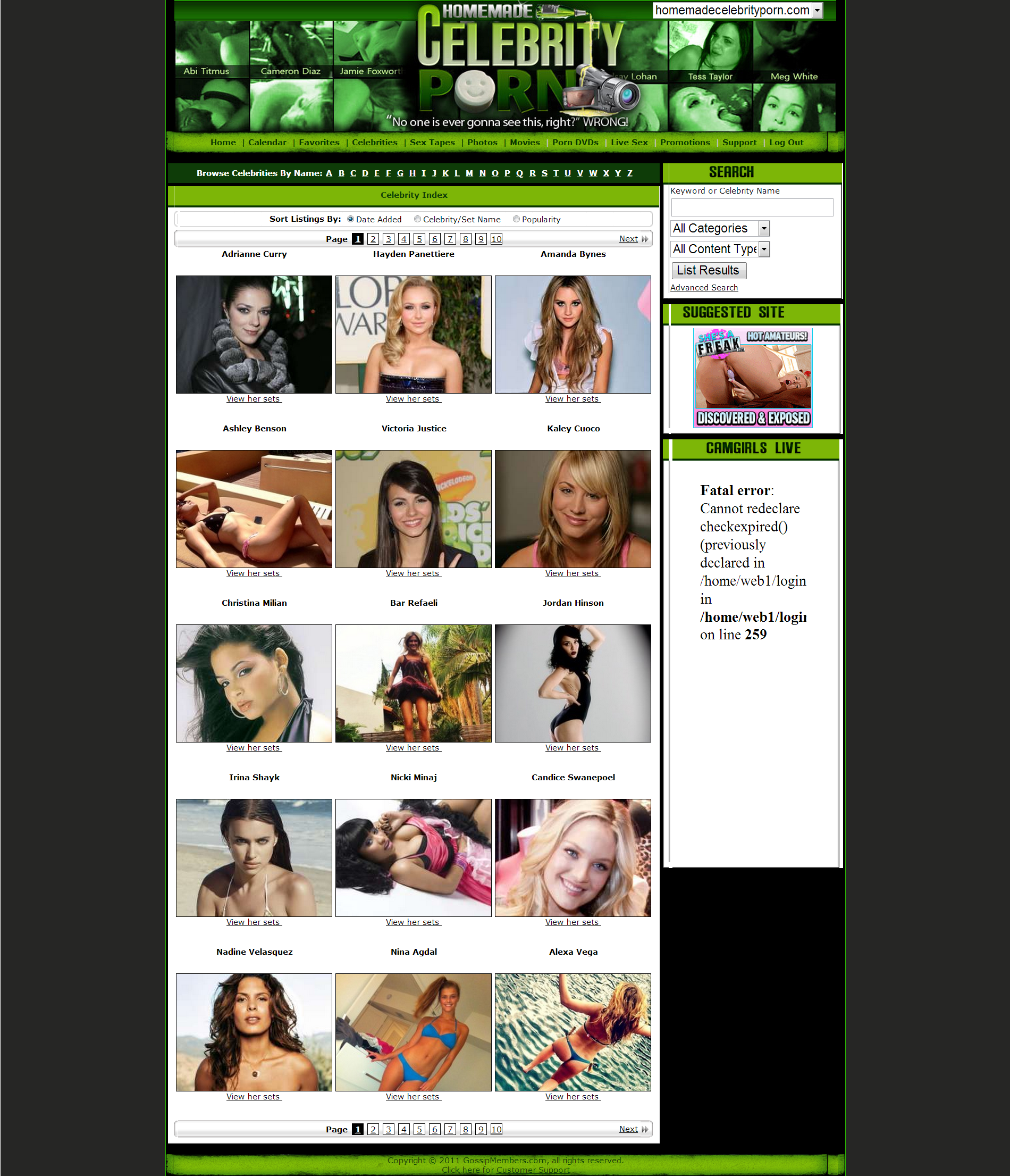 Homemade Celebrity Porn porn site. Members area free videos ...